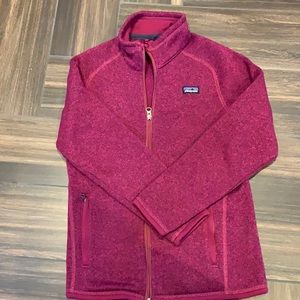 Patagonia girls better sweater full zip L